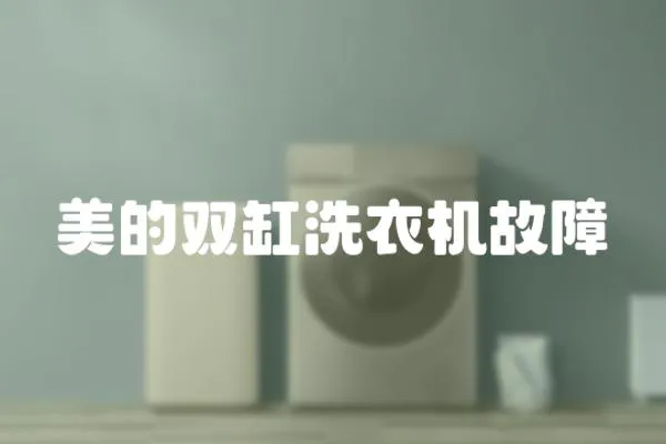 美的雙缸洗衣機故障