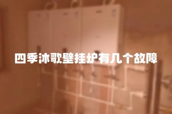 四季沐歌壁掛爐有幾個故障