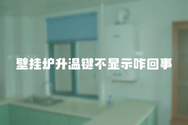 壁掛爐升溫鍵不顯示咋回事