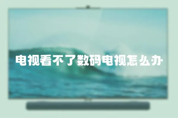 電視看不了數碼電視怎么辦
