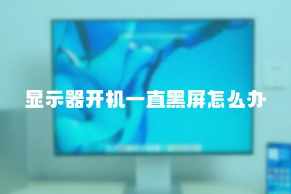 顯示器開機一直黑屏怎么辦