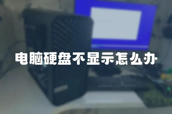 電腦硬盤不顯示怎么辦