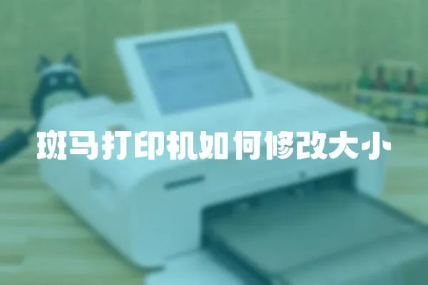 斑馬打印機如何修改大小