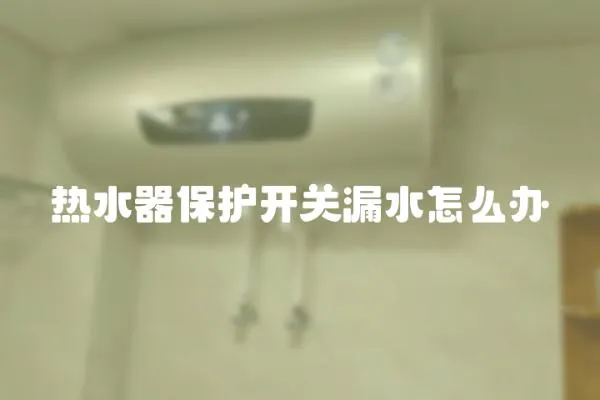 熱水器保護開關漏水怎么辦