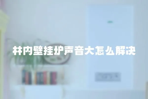林內壁掛爐聲音大怎么解決