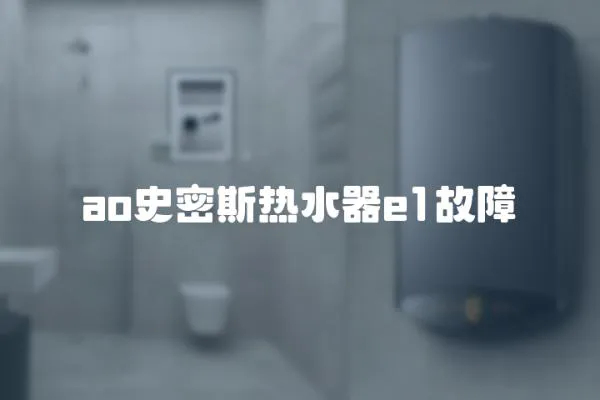 ao史密斯熱水器e1故障