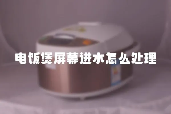 電飯煲屏幕進(jìn)水怎么處理