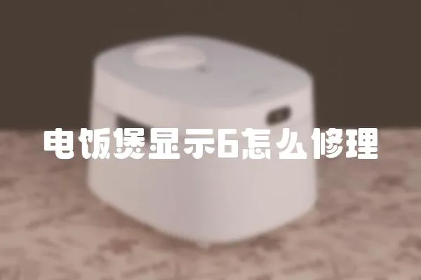 電飯煲顯示6怎么修理