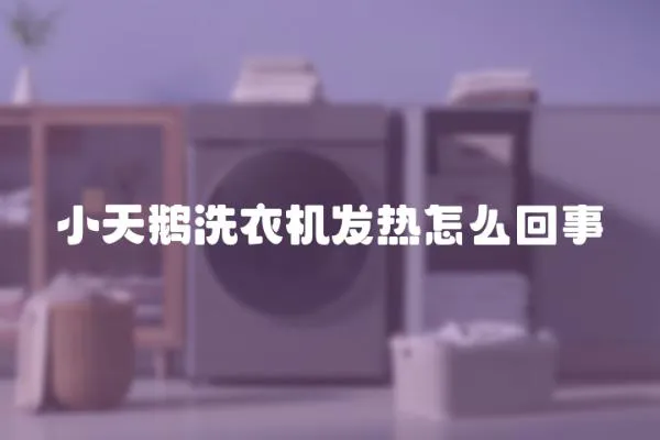小天鵝洗衣機發熱怎么回事