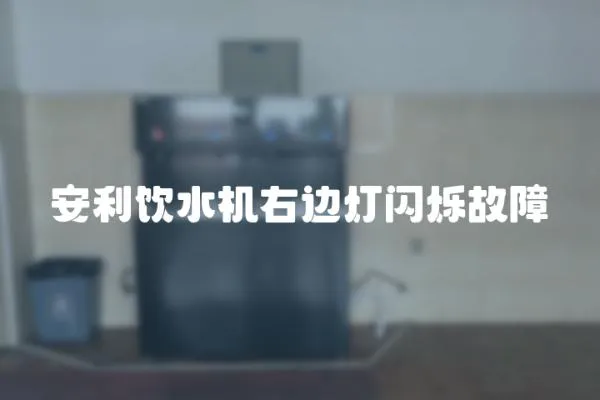 安利飲水機右邊燈閃爍故障