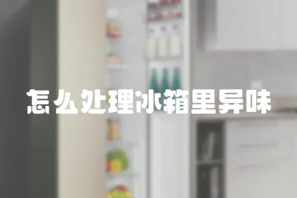 怎么處理冰箱里異味