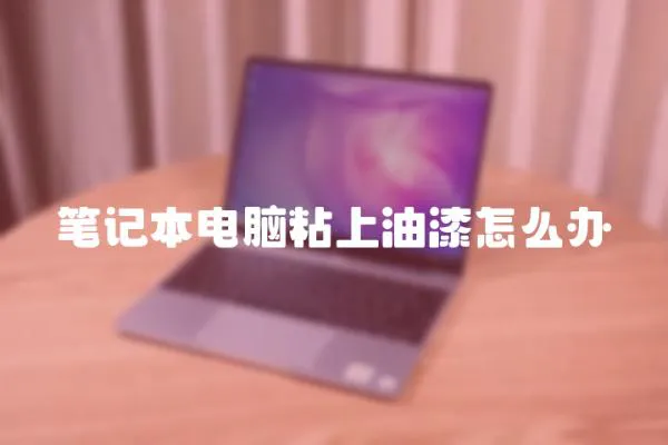 筆記本電腦粘上油漆怎么辦