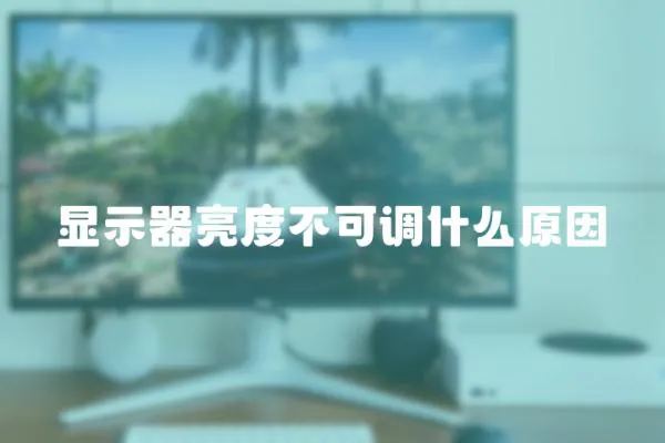 顯示器亮度不可調(diào)什么原因