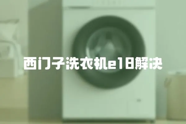 西門子洗衣機e18解決