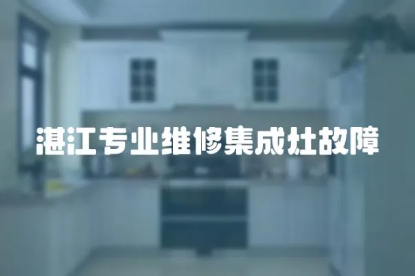 湛江專業維修集成灶故障
