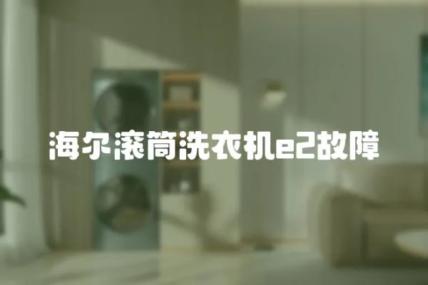 海爾滾筒洗衣機e2故障