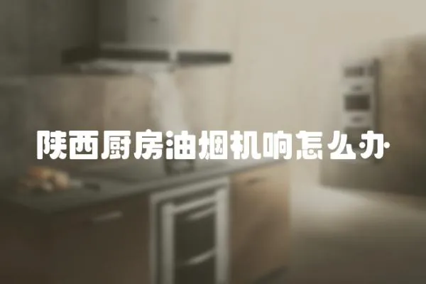 陜西廚房油煙機響怎么辦