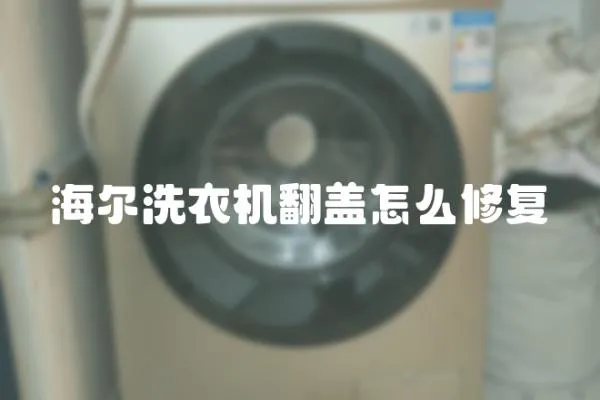 海爾洗衣機(jī)翻蓋怎么修復(fù)