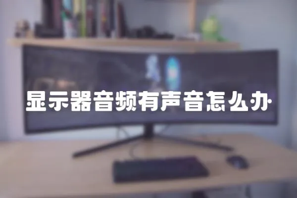 顯示器音頻有聲音怎么辦