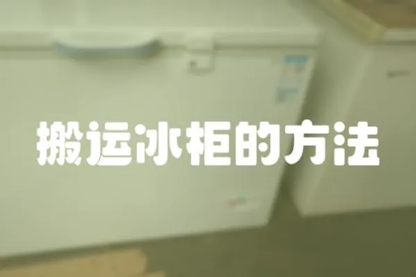 搬運冰柜的方法