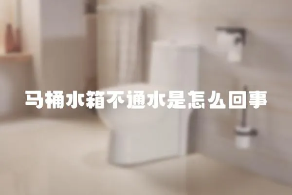 馬桶水箱不通水是怎么回事