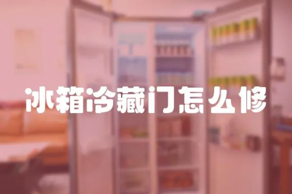 冰箱冷藏門怎么修