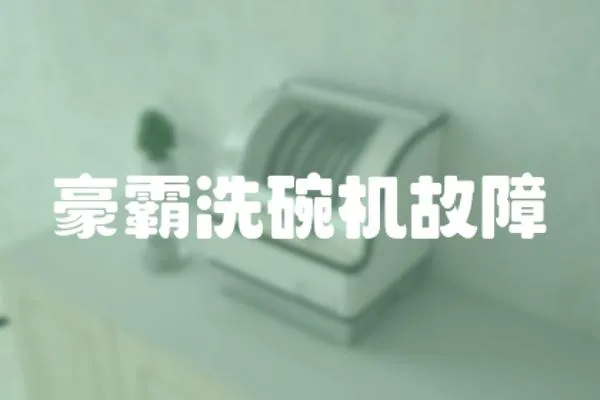 豪霸洗碗機故障
