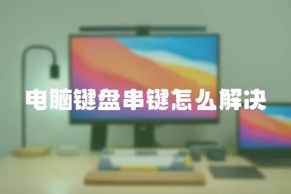 电脑键盘串键怎么解决