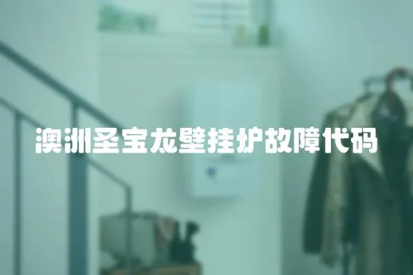 澳洲圣寶龍壁掛爐故障代碼