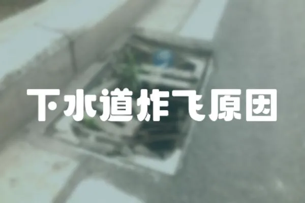 下水道炸飛原因