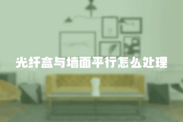 光纖盒與墻面平行怎么處理