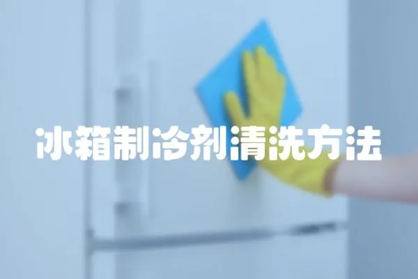 冰箱制冷劑清洗方法