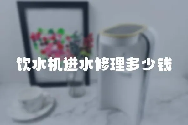 飲水機進水修理多少錢