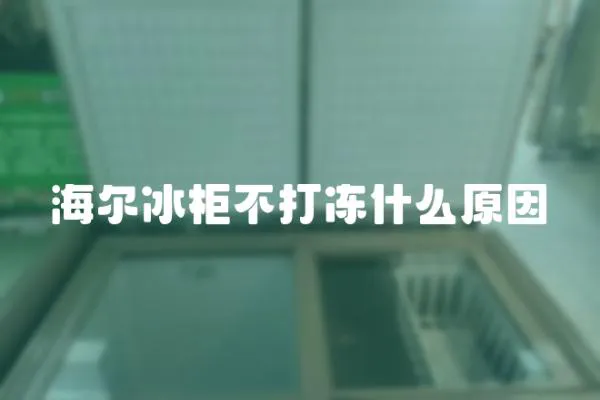 海爾冰柜不打凍什么原因