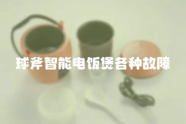 球斧智能电饭煲各种故障