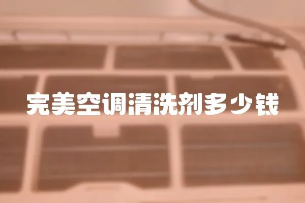 完美空調清洗劑多少錢