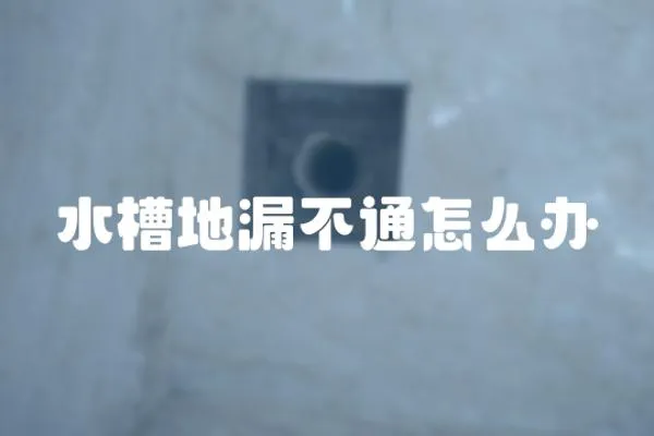 水槽地漏不通怎么辦