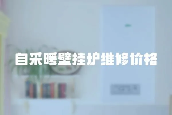 自采暖壁掛爐維修價格