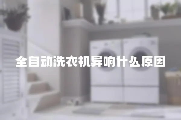 全自動洗衣機異響什么原因