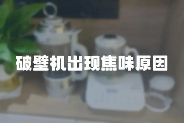 破壁機(jī)出現(xiàn)焦味原因