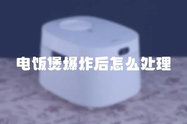 電飯煲爆炸后怎么處理