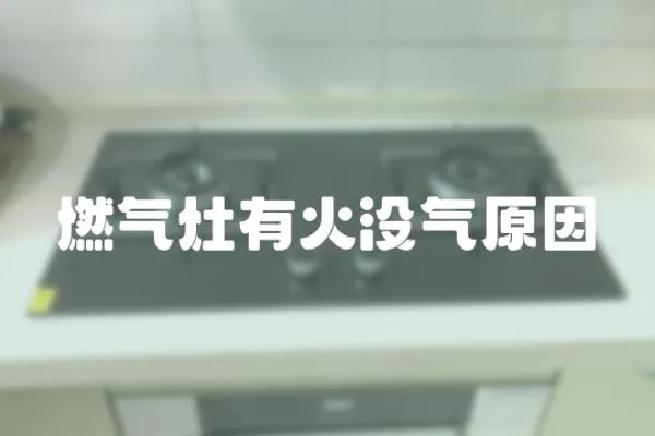 燃氣灶有火沒氣原因
