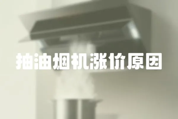 抽油煙機漲價原因