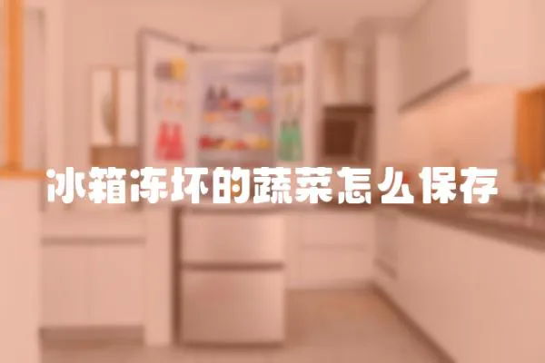 冰箱凍壞的蔬菜怎么保存