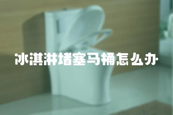 冰淇淋堵塞馬桶怎么辦
