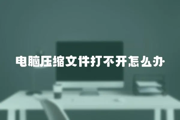 電腦壓縮文件打不開怎么辦