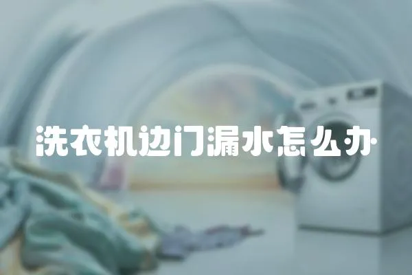 洗衣機(jī)邊門(mén)漏水怎么辦