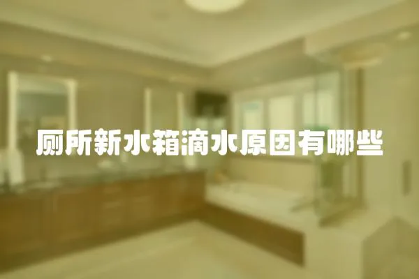 廁所新水箱滴水原因有哪些