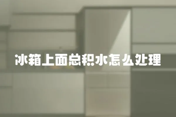 冰箱上面總積水怎么處理