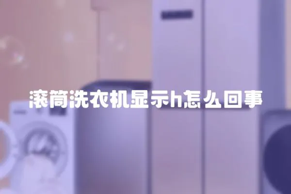 滾筒洗衣機顯示h怎么回事